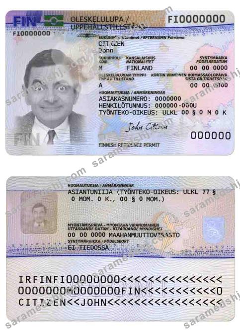 Finland residence permit version 2